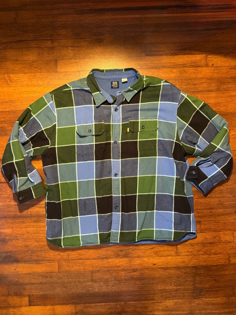 Levi’s Gold Tab Blue Fleece Lined Flannel